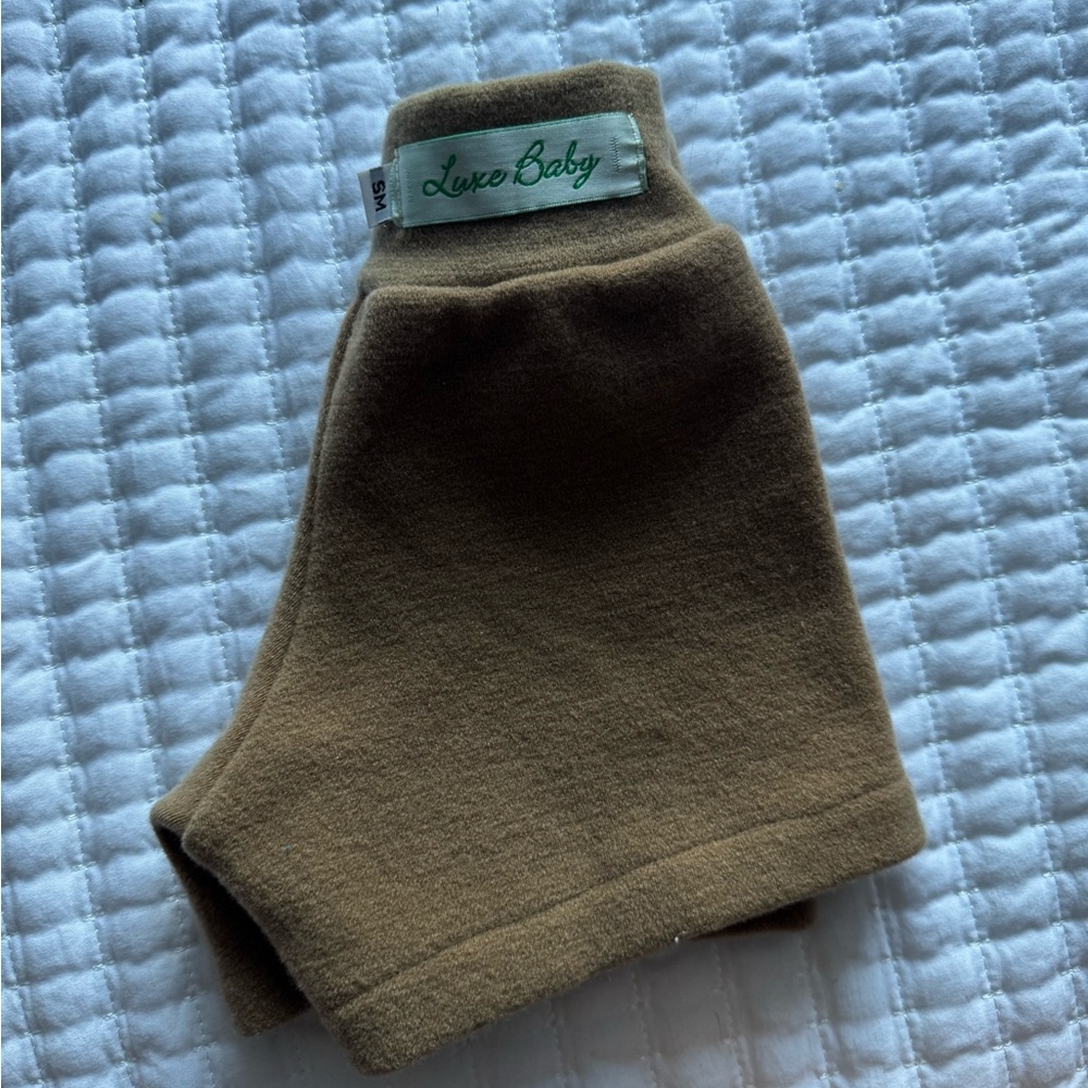 Luxe Baby Brown Wool Shorts S/M
